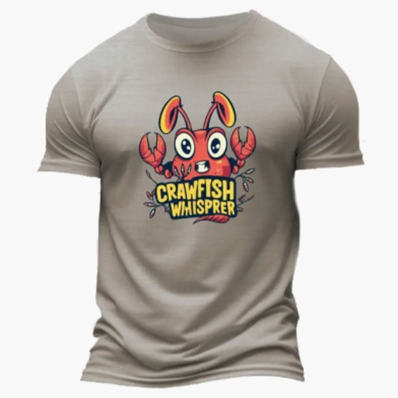 Crawfish Whisperer Unisex Tee in Kahaki - Picture 1 of 3